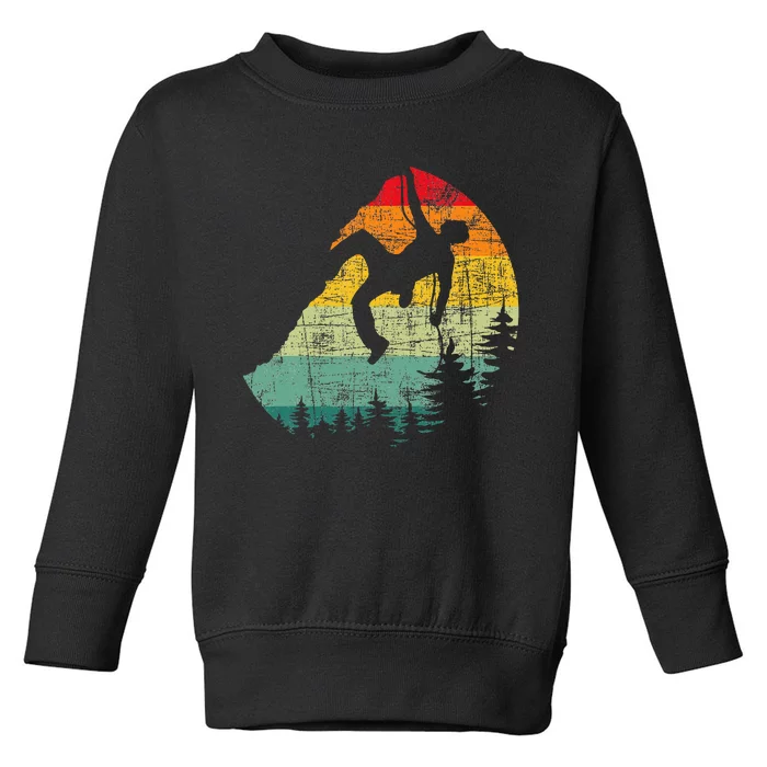 Mountain Climber Rock Climbing Bouldering Toddler Sweatshirt