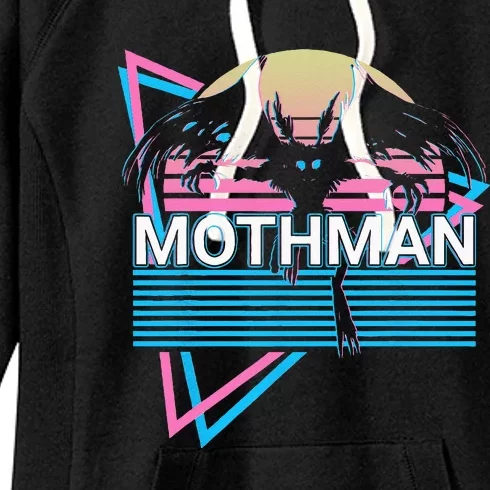 Mothman Cryptozoology Retro Cryptid Women's Fleece Hoodie