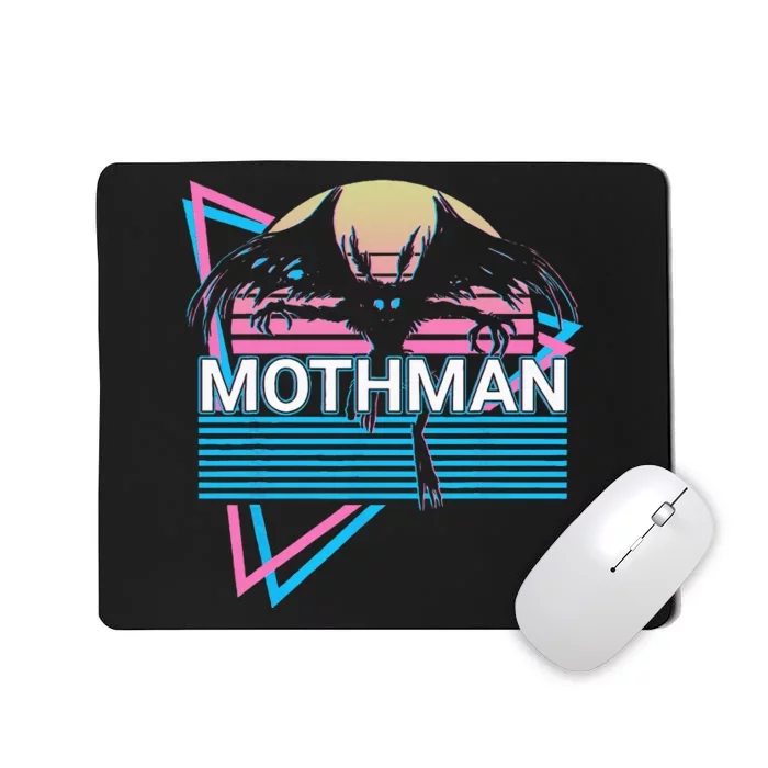 Mothman Cryptozoology Retro Cryptid Mousepad