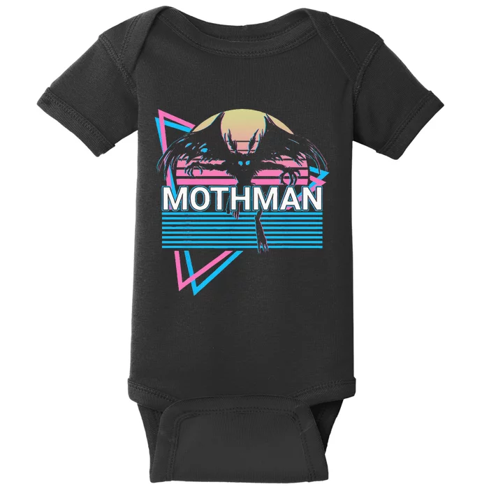 Mothman Cryptozoology Retro Cryptid Baby Bodysuit