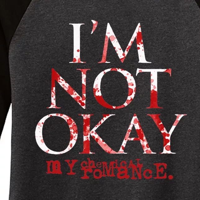 My Chemical Romance I'm Not Ok Women's Tri-Blend 3/4-Sleeve Raglan Shirt