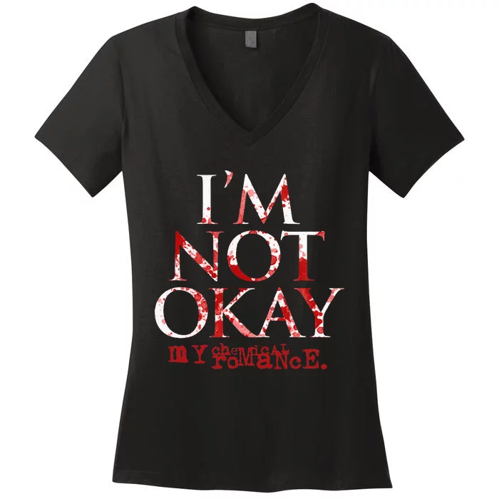 My Chemical Romance I'm Not Ok Women's V-Neck T-Shirt