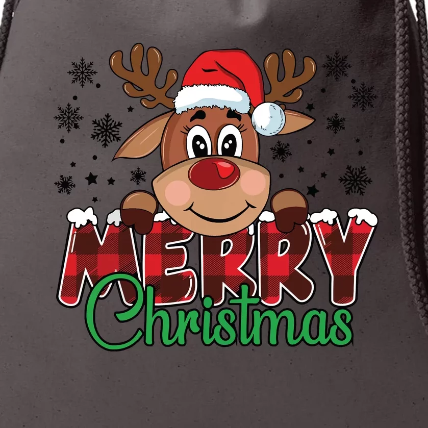 Merry Christmas Reindeer Women Family Matching Reindeer Drawstring Bag