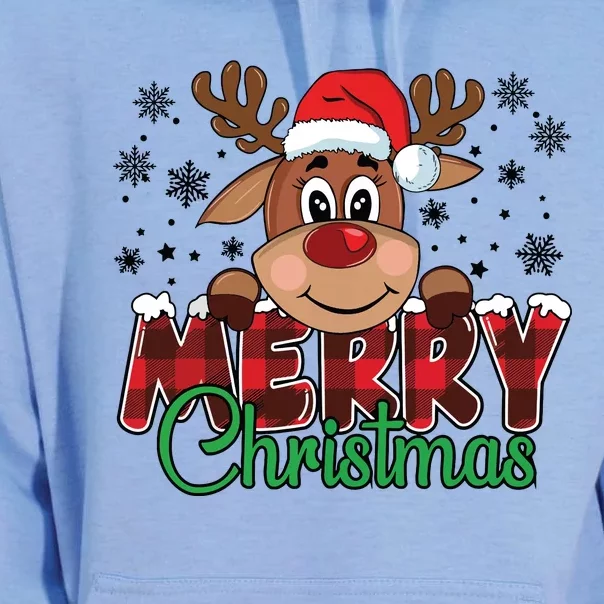 Merry Christmas Reindeer Women Family Matching Reindeer Unisex Surf Hoodie