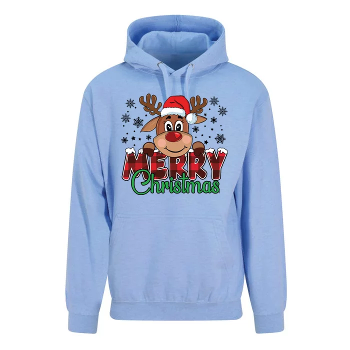 Merry Christmas Reindeer Women Family Matching Reindeer Unisex Surf Hoodie