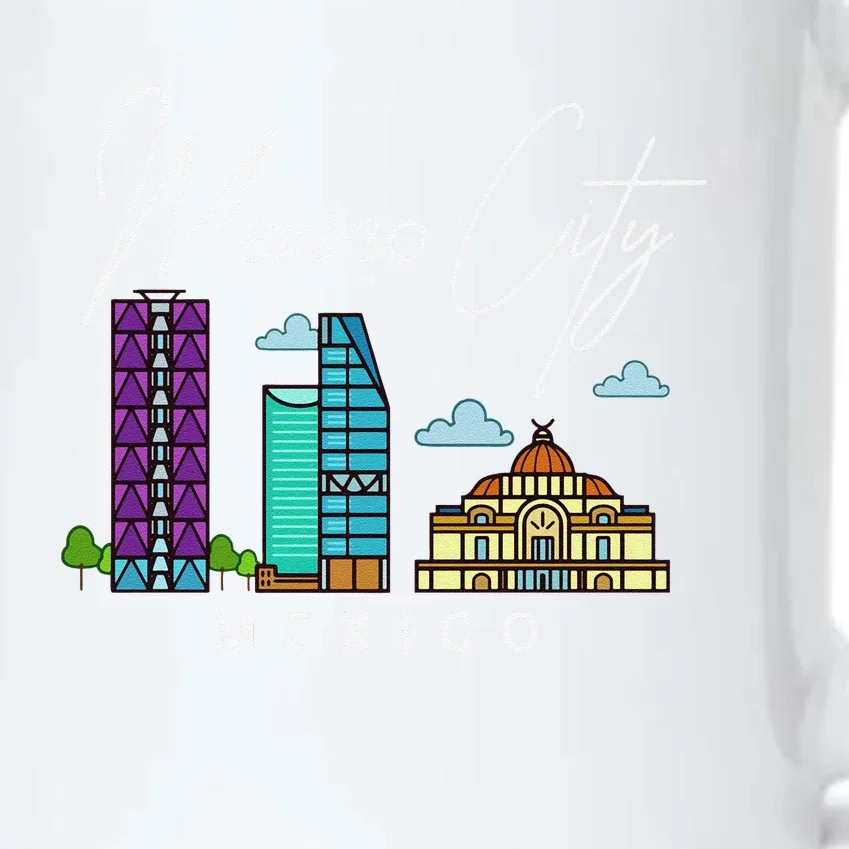 Mexico City Skyline Map Travel Sweat Black Color Changing Mug