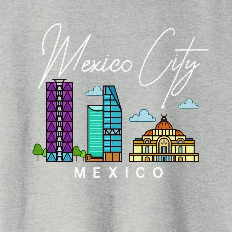 Mexico City Skyline Map Travel Sweat Women's Crop Top Tee