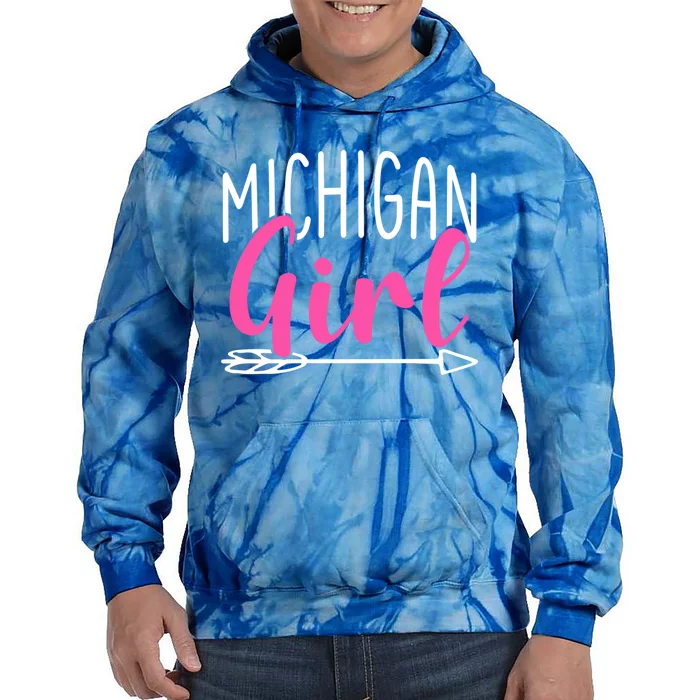 Michigan City State American Town Country Funny Gift Tie Dye Hoodie