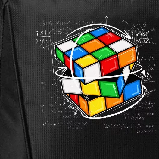 Math Cuber Speed Cubing Puzzle Lover Cube City Backpack