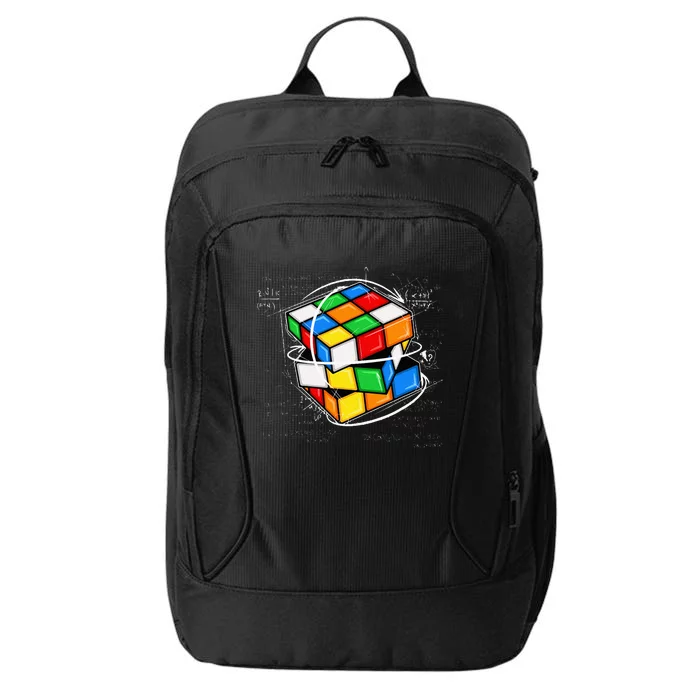 Math Cuber Speed Cubing Puzzle Lover Cube City Backpack