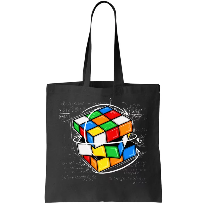 Math Cuber Speed Cubing Puzzle Lover Cube Tote Bag