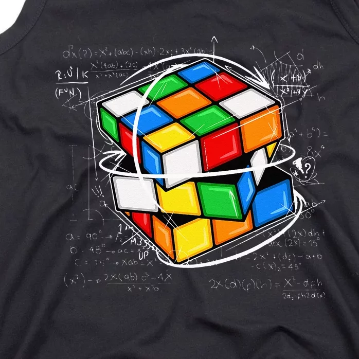 Math Cuber Speed Cubing Puzzle Lover Cube Tank Top