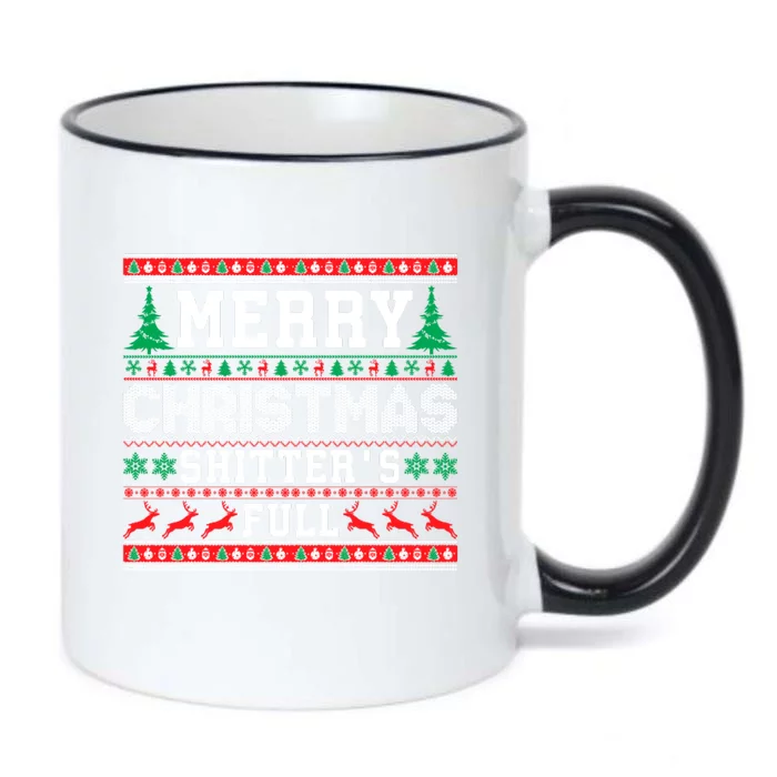 Merry Christmas Shitters Full Christmas VacationChristmas Vacation Black Color Changing Mug