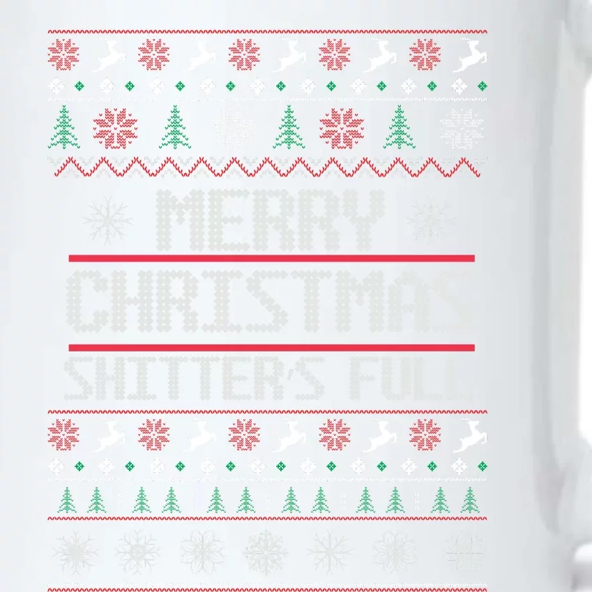 Merry Christmas Shitters Full Funny Ugly Christmas Christmas VacationChristmas V Black Color Changing Mug