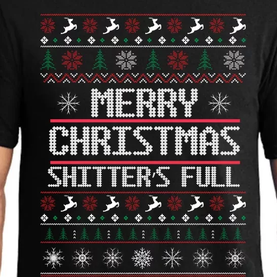 Merry Christmas Shitters Full Funny Ugly Christmas Christmas VacationChristmas V Pajama Set