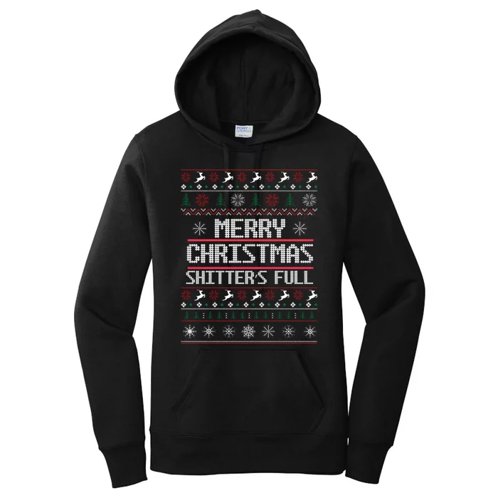 Merry Christmas Shitters Full Funny Ugly Christmas Christmas VacationChristmas V Women's Pullover Hoodie