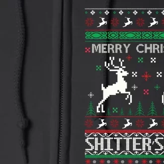 Merry Christmas Shitters Full Movie Ugly Christmas Christmas VacationChristmas V Full Zip Hoodie