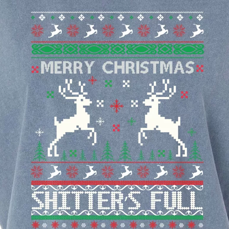 Merry Christmas Shitters Full Movie Ugly Christmas Christmas VacationChristmas V Garment-Dyed Women's Muscle Tee