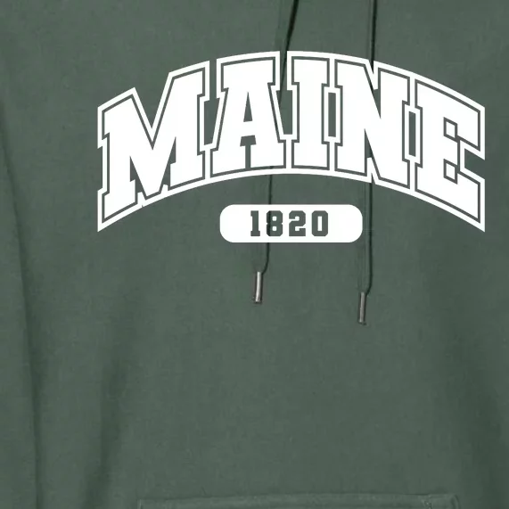 Maine Collegiate Style 1820 Premium Hoodie