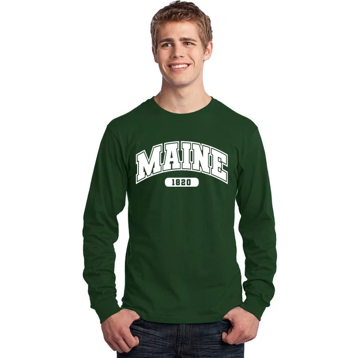 Maine Collegiate Style 1820 Tall Long Sleeve T-Shirt