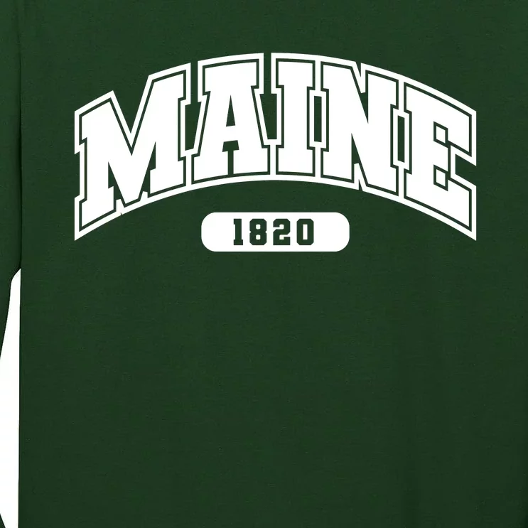 Maine Collegiate Style 1820 Tall Long Sleeve T-Shirt