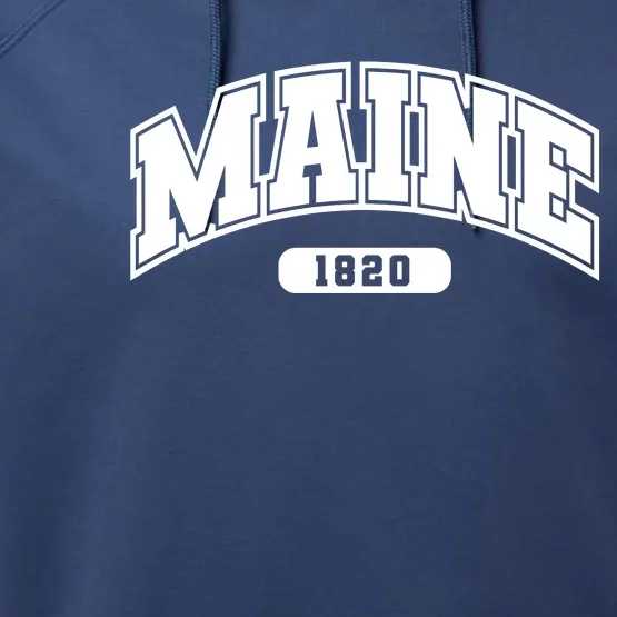 Maine Collegiate Style 1820 Performance Fleece Hoodie