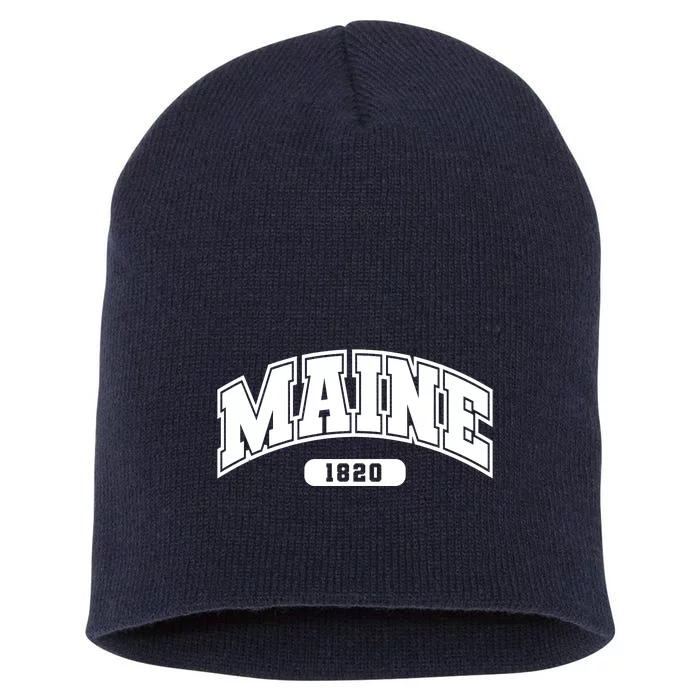 Maine Collegiate Style 1820 Short Acrylic Beanie