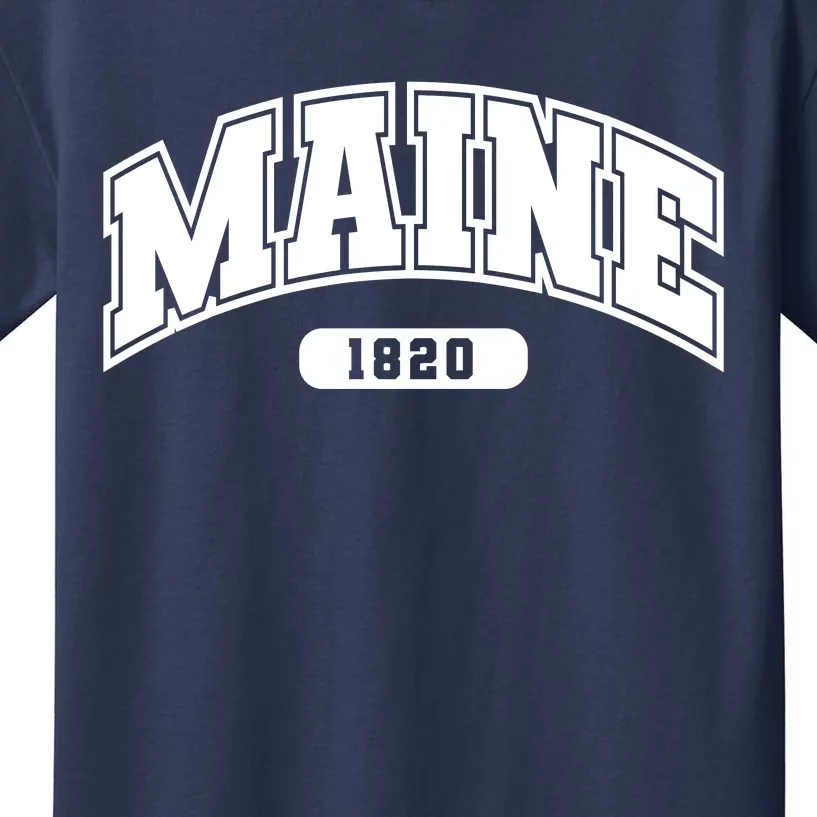 Maine Collegiate Style 1820 Kids T-Shirt