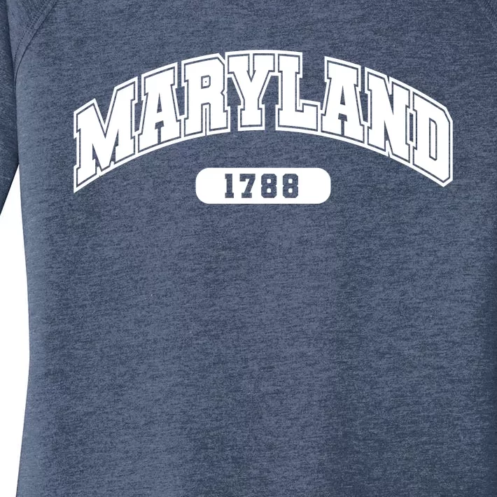 Maryland Collegiate Style 1788 Women's Perfect Tri Tunic Long Sleeve Shirt