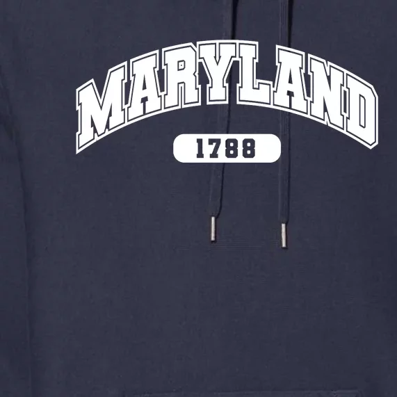 Maryland Collegiate Style 1788 Premium Hoodie