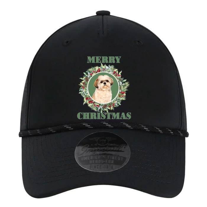 Merry Christmas Shih Tzu Great Gift Performance The Dyno Cap