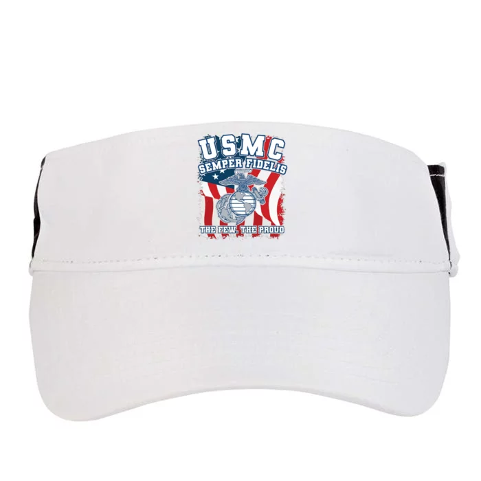 Marine Corps Semper Fidelis The Few The Proud Lucky Ride Adult Drive Performance Visor