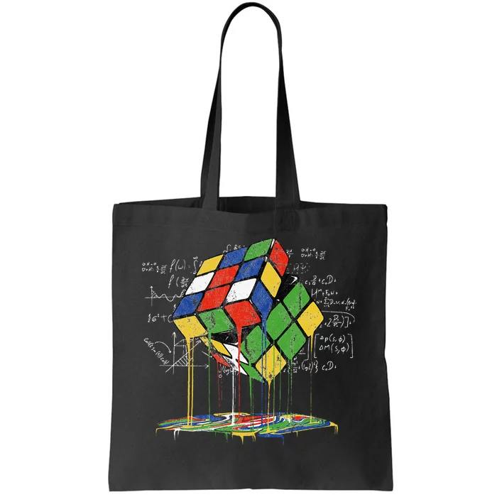 Melting Cube Speed Cubing Vintage Puzzle Tote Bag