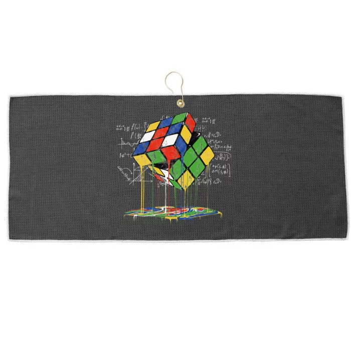 Melting Cube Speed Cubing Vintage Puzzle Math Large Microfiber Waffle Golf Towel