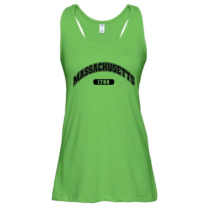 Massachusetts Collegiate Style 1788 Ladies Essential Flowy Tank