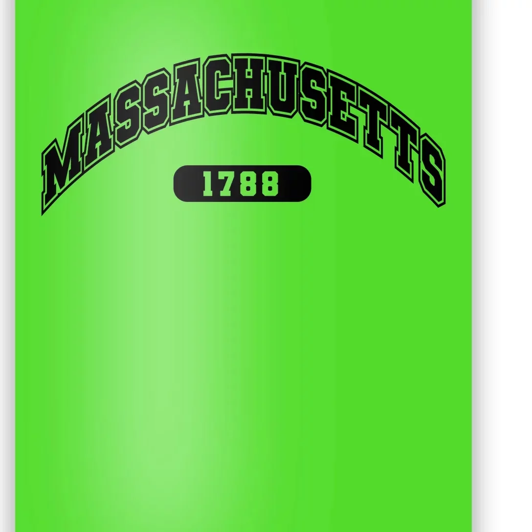 Massachusetts Collegiate Style 1788 Poster