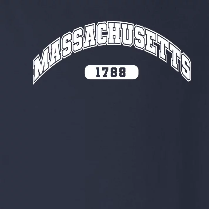 Massachusetts Collegiate Style 1788 Toddler Long Sleeve Shirt