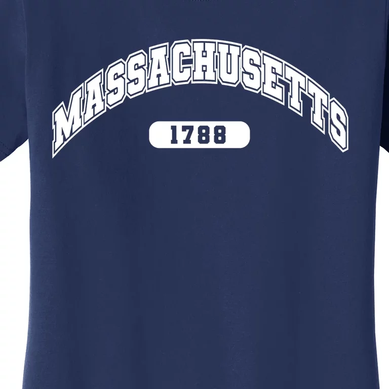 Massachusetts Collegiate Style 1788 Women's T-Shirt