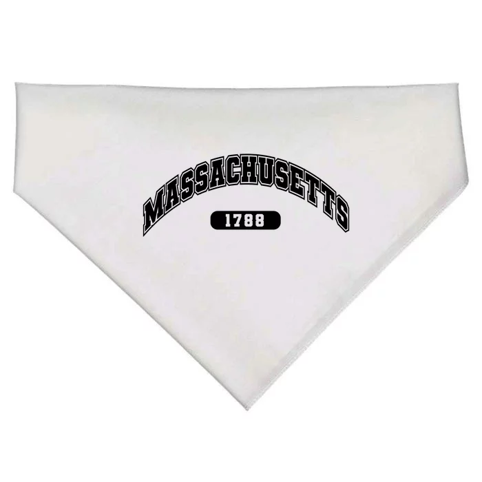 Massachusetts Collegiate Style 1788 USA-Made Doggie Bandana