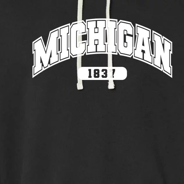 Michigan Collegiate Style 1837 Garment-Dyed Fleece Hoodie