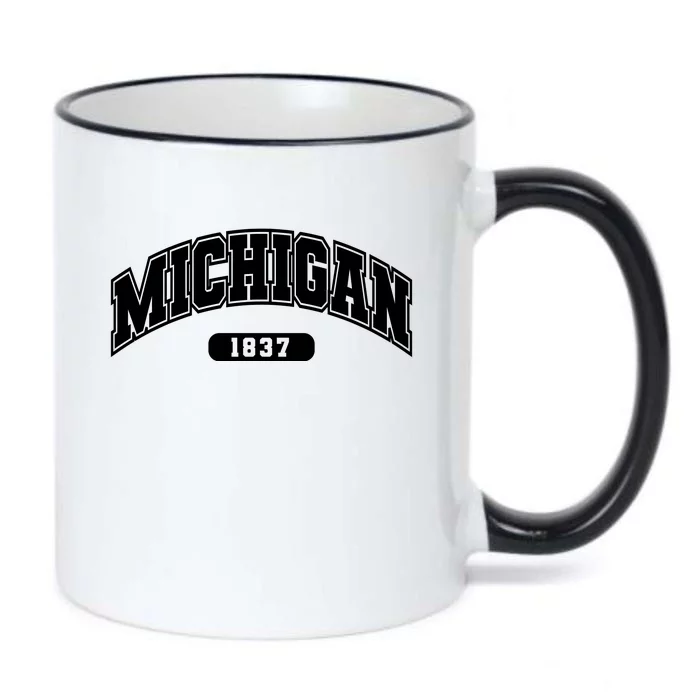 Michigan Collegiate Style 1837 Black Color Changing Mug