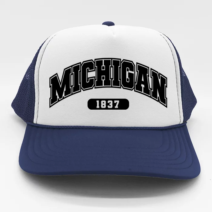 Michigan Collegiate Style 1837 Trucker Hat