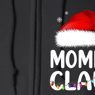 Momma Claus Shirt Christmas Pajama Family Matching Xmas Full Zip Hoodie