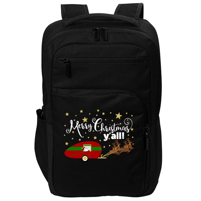 Merry Christmas Santa's Sleigh Impact Tech Backpack