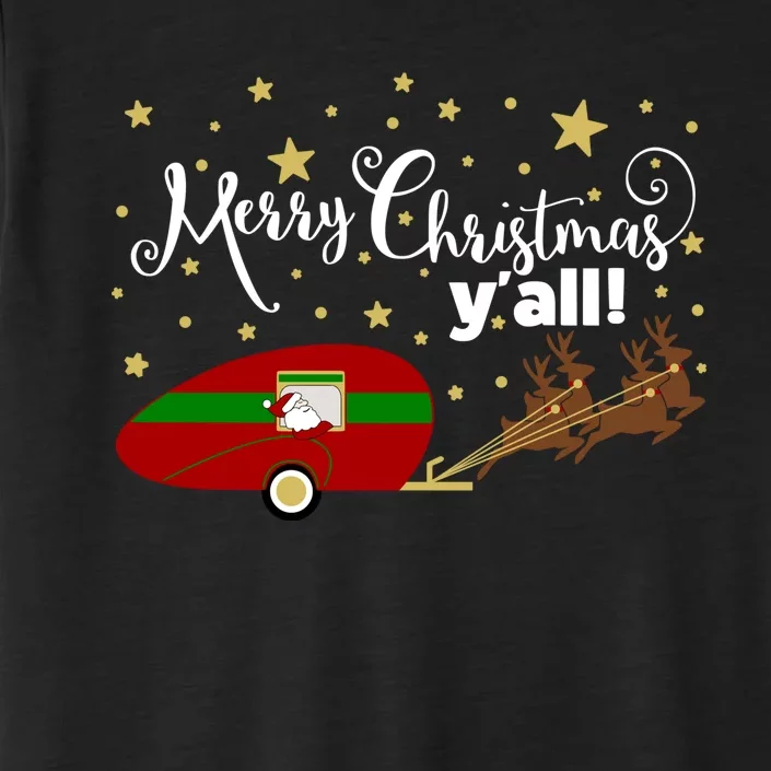 Merry Christmas Santa's Sleigh ChromaSoft Performance T-Shirt