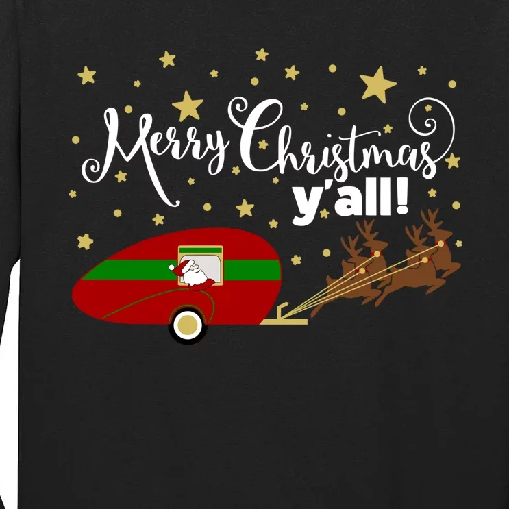 Merry Christmas Santa's Sleigh Tall Long Sleeve T-Shirt