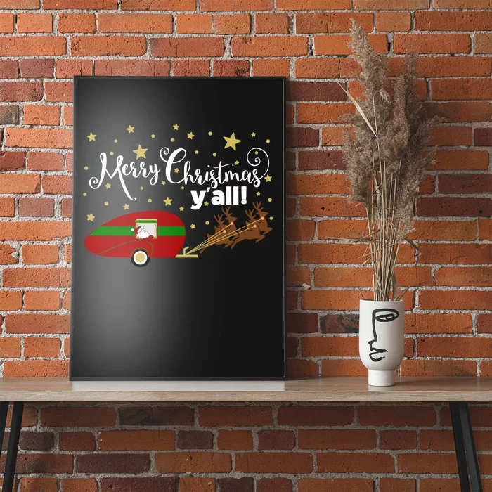 Merry Christmas Santa's Sleigh Poster