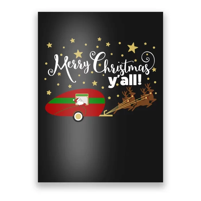 Merry Christmas Santa's Sleigh Poster