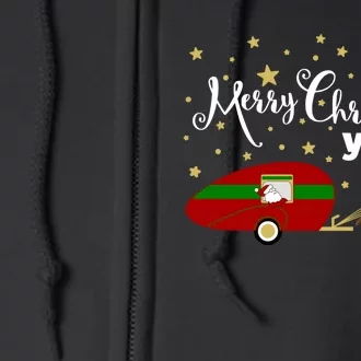 Merry Christmas Santa's Sleigh Full Zip Hoodie