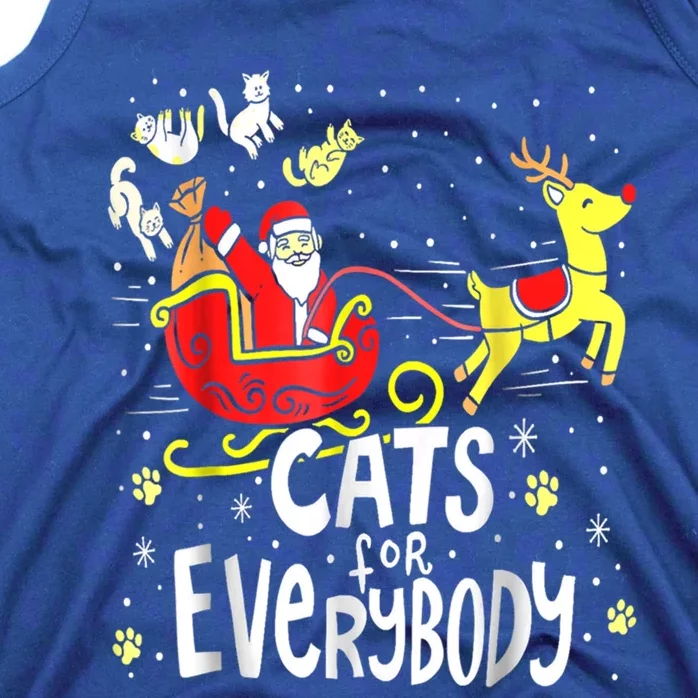 Merry Christmas Santa Cat Lover Funny Gift Cats For Everybody Cool Gift Tank Top